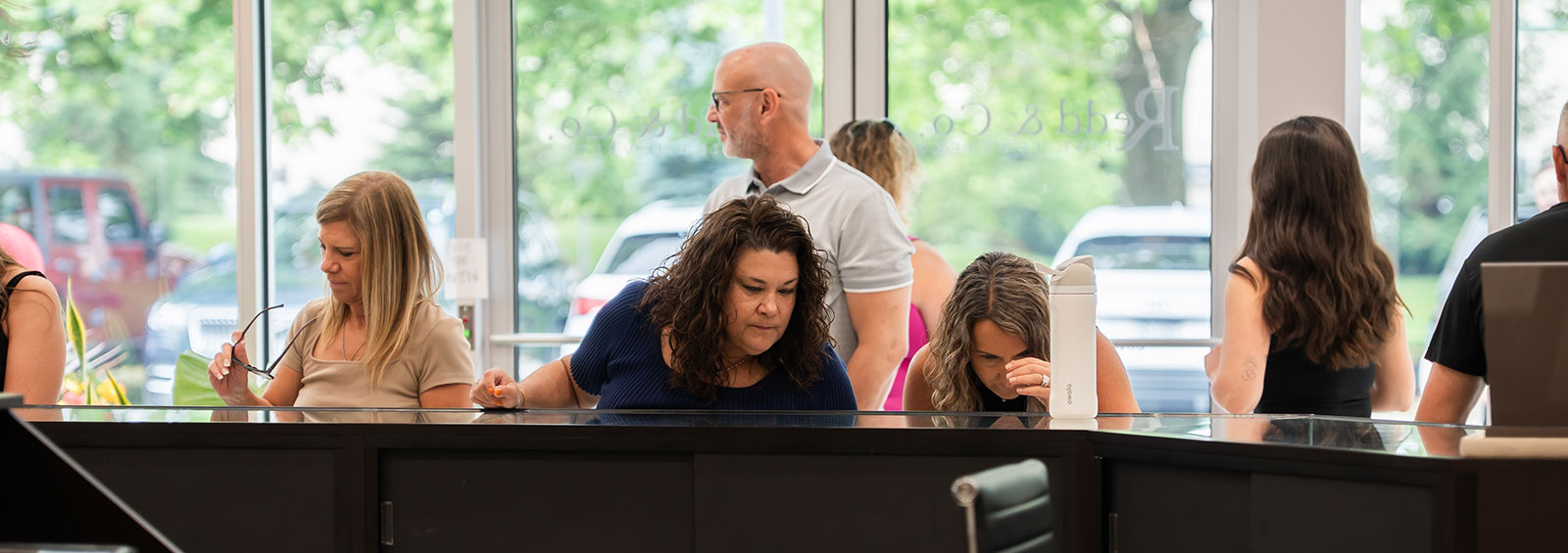 Customers Looking At Jewelry Customers Looking At Jewelry